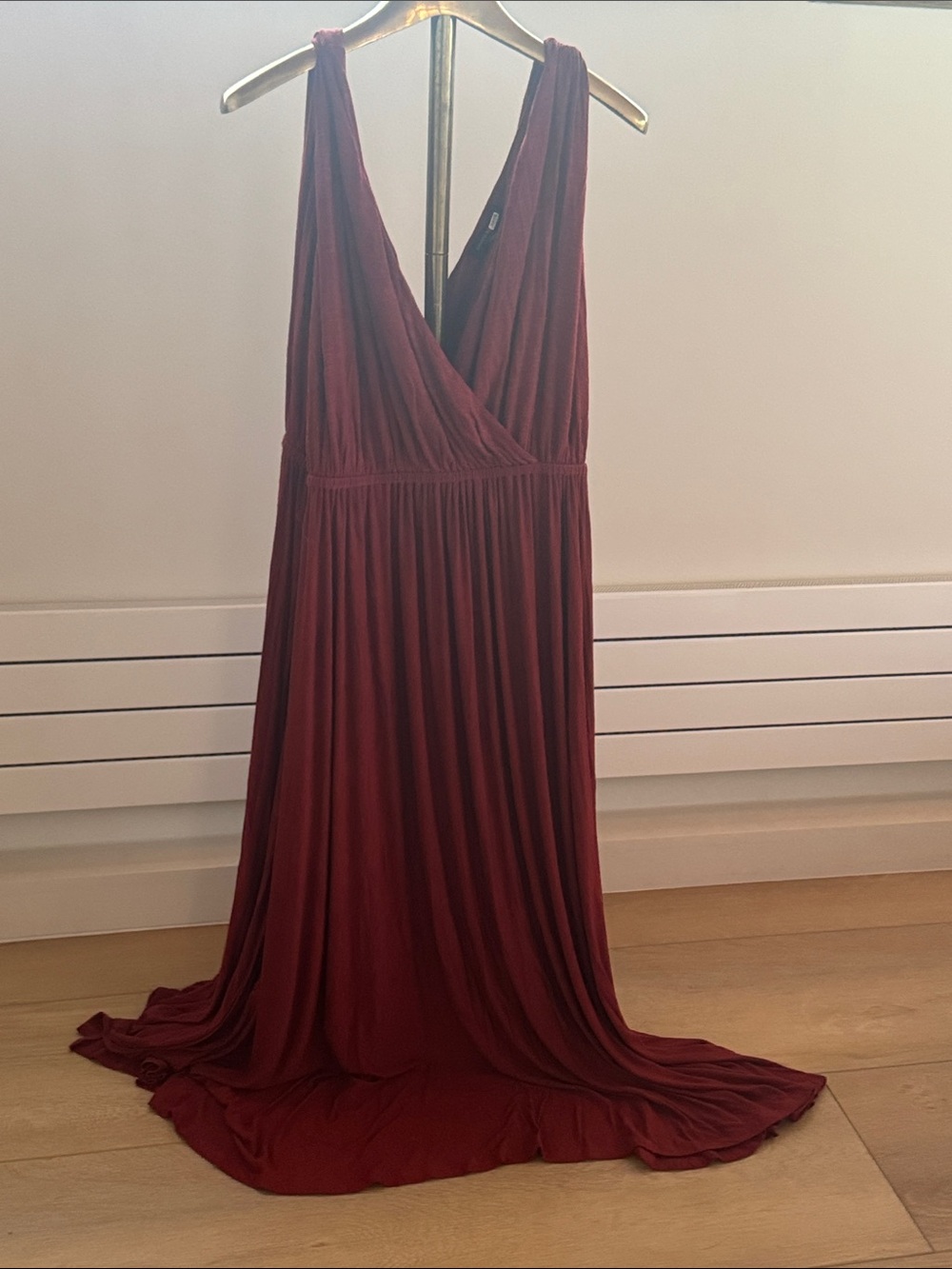 Banana Republic Rust Red V-Neck Maxi Dress - Picture 3 of 12